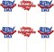 24Pcs Happy Independence Day Cupcake Toppers Happy 4th of July Cupcake Picks National Flag Patriotic Cupcake Decorations Star American Independence Day Theme Party Cake Decorations Supplies